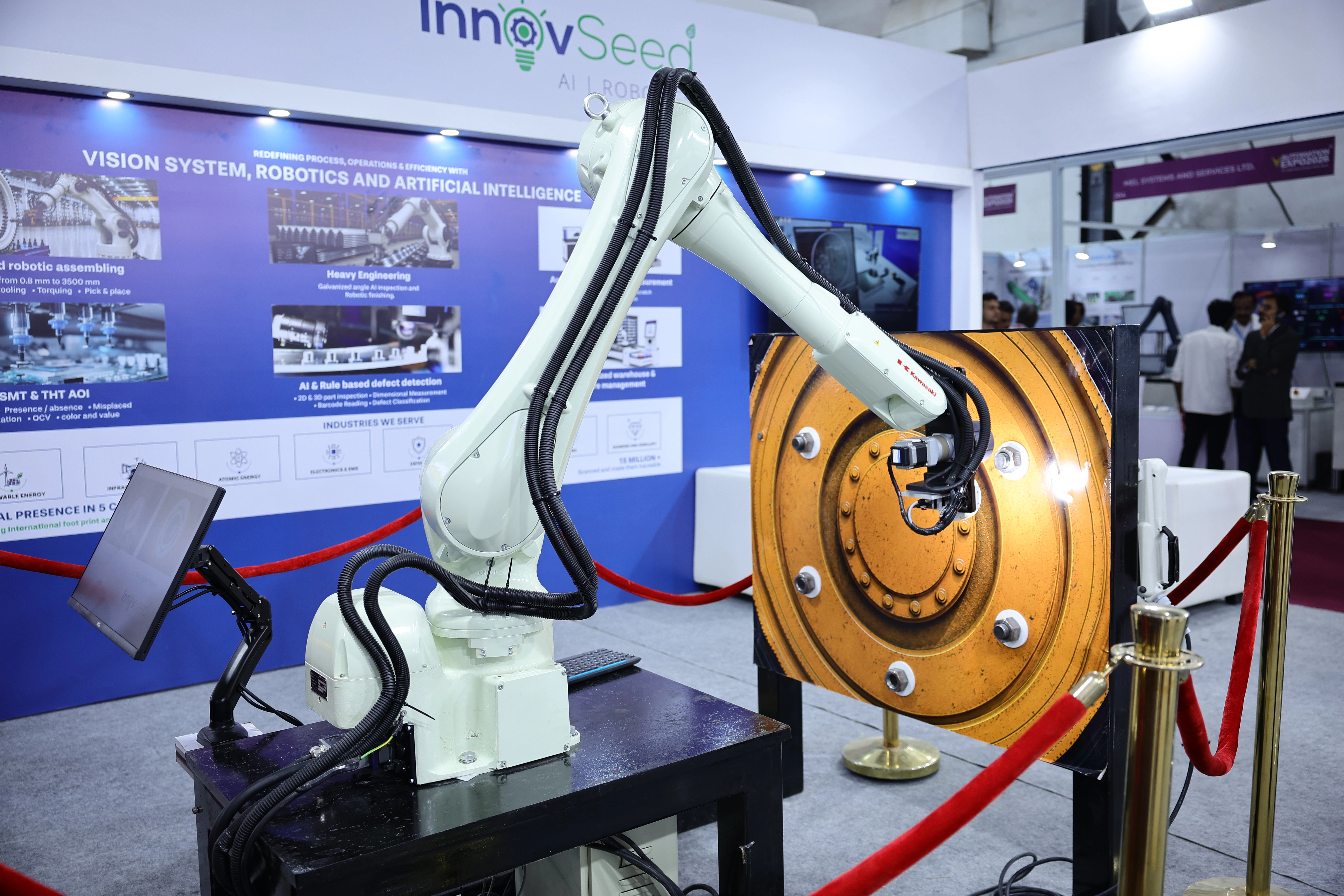 Wide view of the Automation Expo show floor