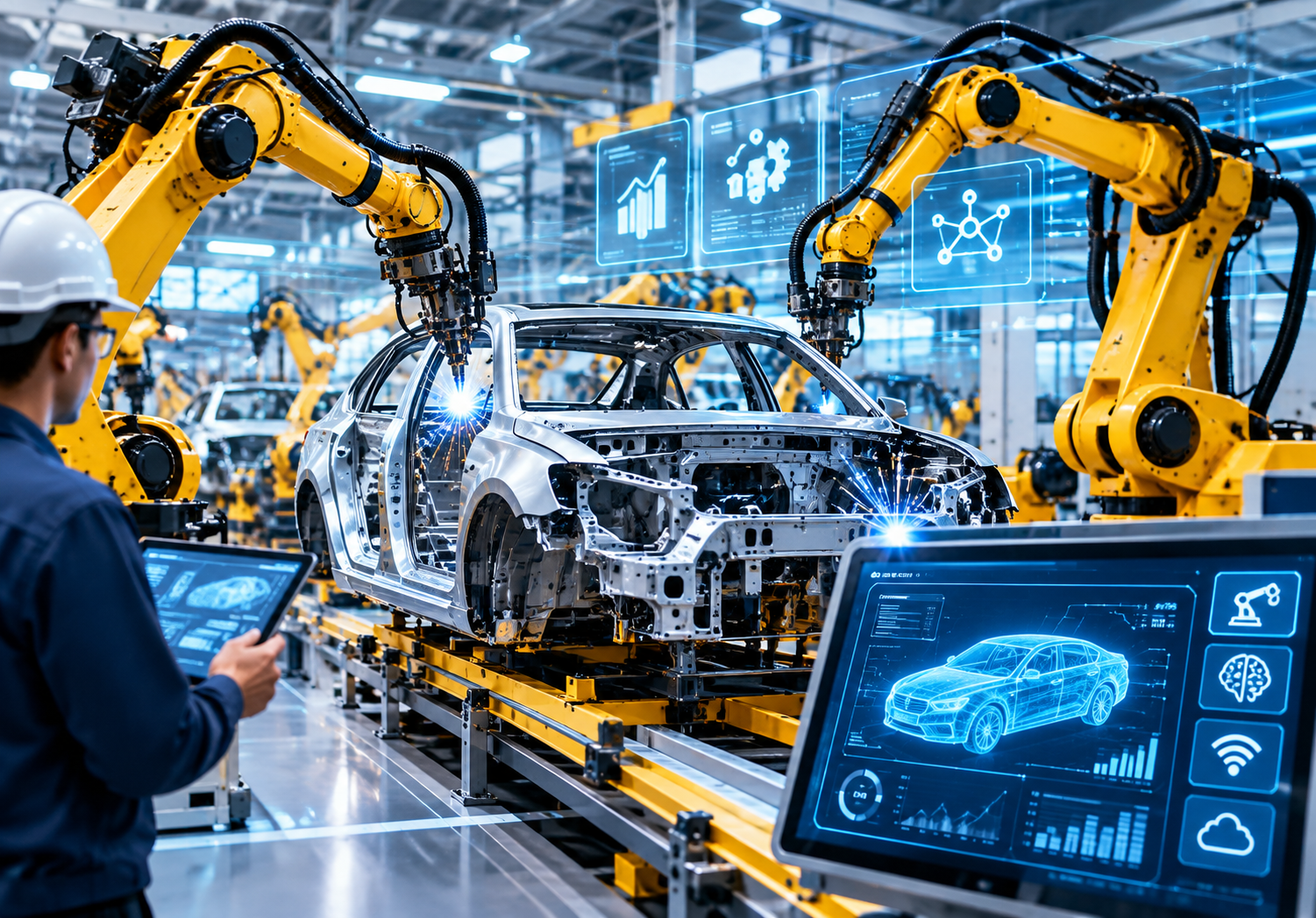 Automation in Automotive Manufacturing: How Robotics, AI & IIoT Are Shaping the Future