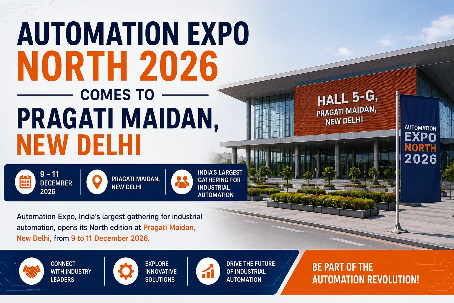 Automation Expo North 2026 Comes to Pragati Maidan, New Delhi