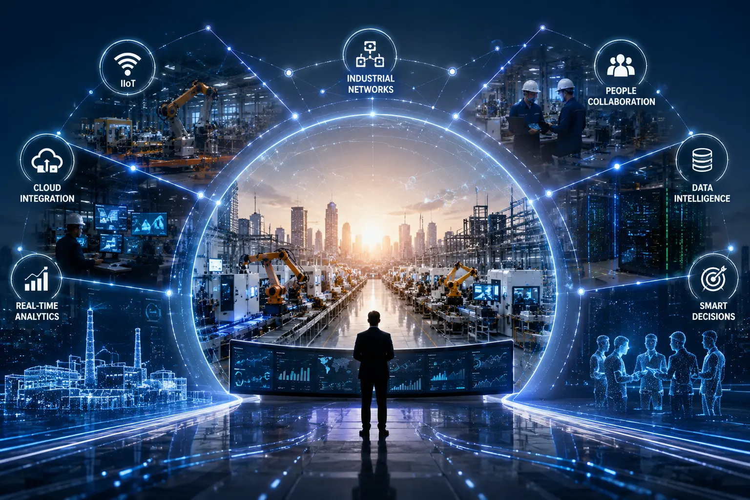 Connected factory systems and industrial networks
